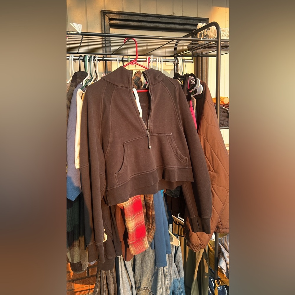 Scuba Oversized Half Zip Hoodie